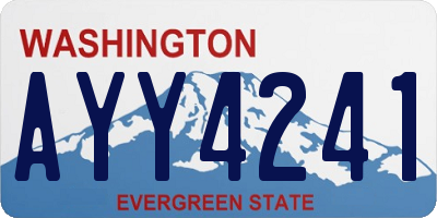 WA license plate AYY4241