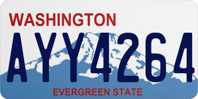 WA license plate AYY4264