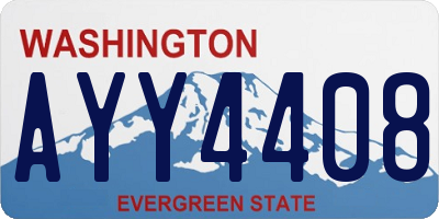 WA license plate AYY4408