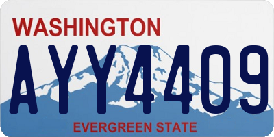 WA license plate AYY4409