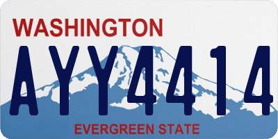 WA license plate AYY4414