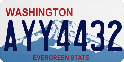 WA license plate AYY4432