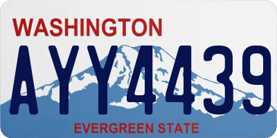 WA license plate AYY4439