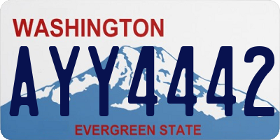 WA license plate AYY4442