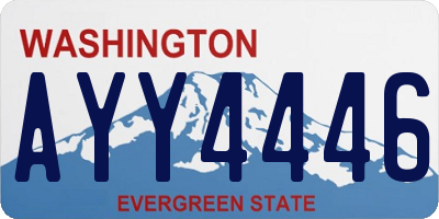 WA license plate AYY4446