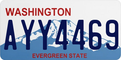 WA license plate AYY4469