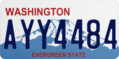 WA license plate AYY4484