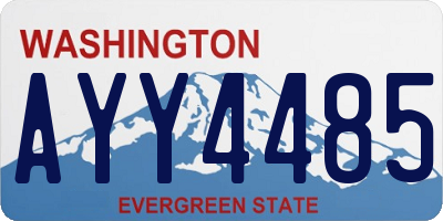 WA license plate AYY4485