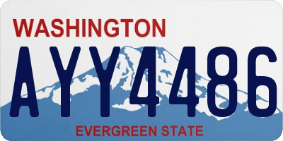 WA license plate AYY4486