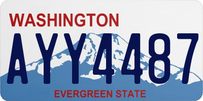 WA license plate AYY4487