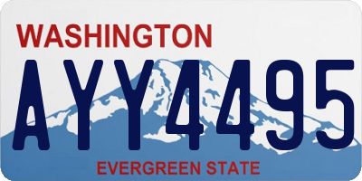 WA license plate AYY4495