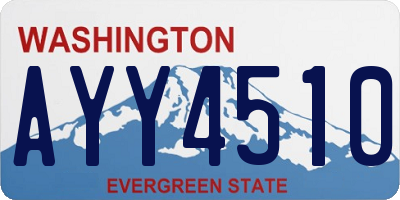 WA license plate AYY4510