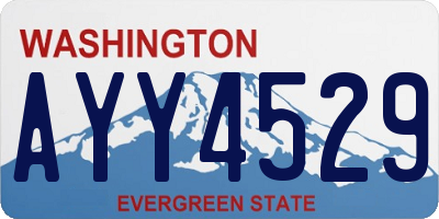 WA license plate AYY4529