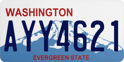 WA license plate AYY4621