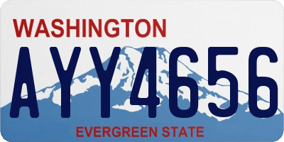 WA license plate AYY4656