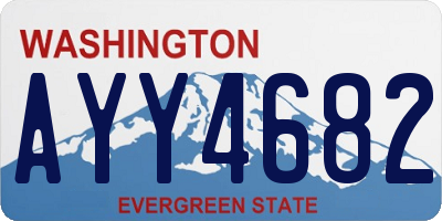 WA license plate AYY4682