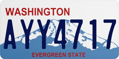 WA license plate AYY4717