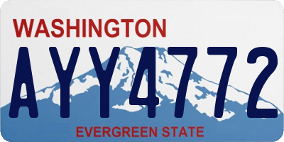 WA license plate AYY4772