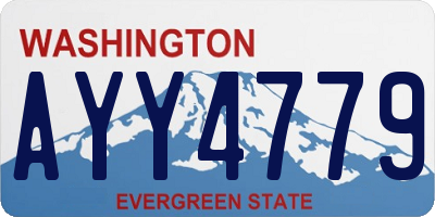 WA license plate AYY4779