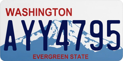 WA license plate AYY4795