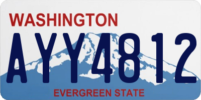 WA license plate AYY4812