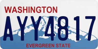 WA license plate AYY4817