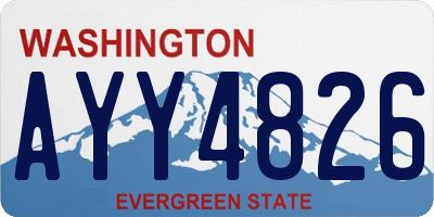 WA license plate AYY4826