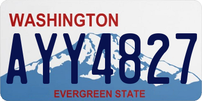 WA license plate AYY4827