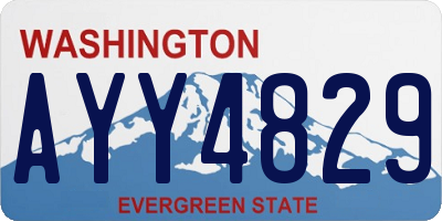 WA license plate AYY4829