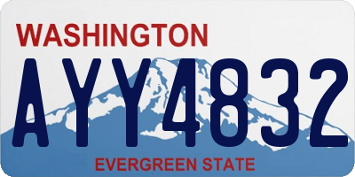 WA license plate AYY4832