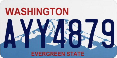 WA license plate AYY4879