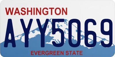 WA license plate AYY5069