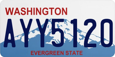 WA license plate AYY5120