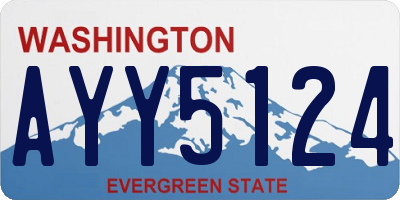 WA license plate AYY5124