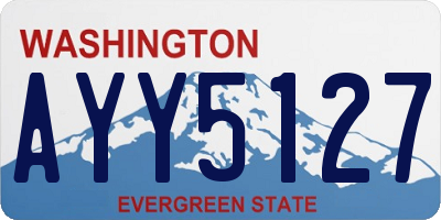 WA license plate AYY5127