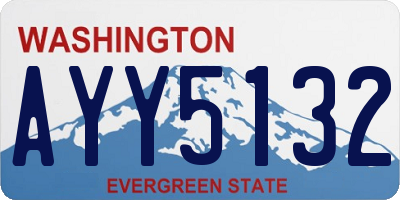 WA license plate AYY5132