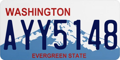 WA license plate AYY5148