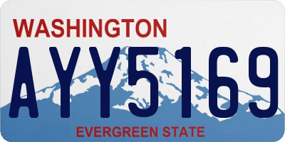 WA license plate AYY5169