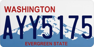 WA license plate AYY5175