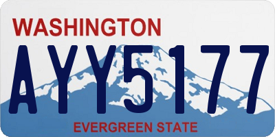 WA license plate AYY5177