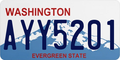 WA license plate AYY5201