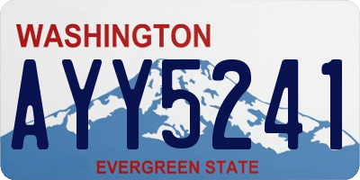 WA license plate AYY5241