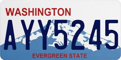 WA license plate AYY5245