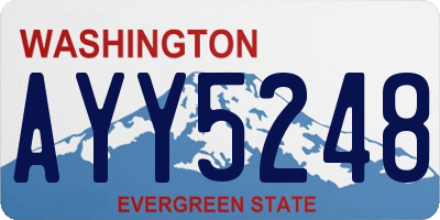 WA license plate AYY5248