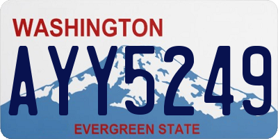 WA license plate AYY5249