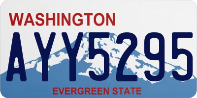 WA license plate AYY5295