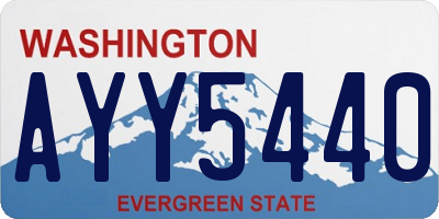 WA license plate AYY5440