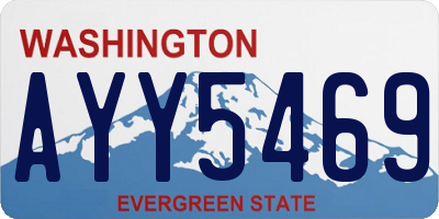 WA license plate AYY5469