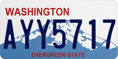 WA license plate AYY5717