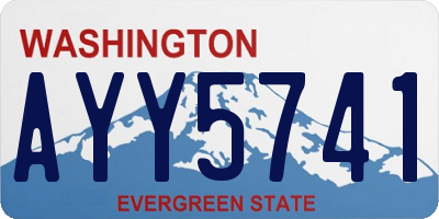 WA license plate AYY5741